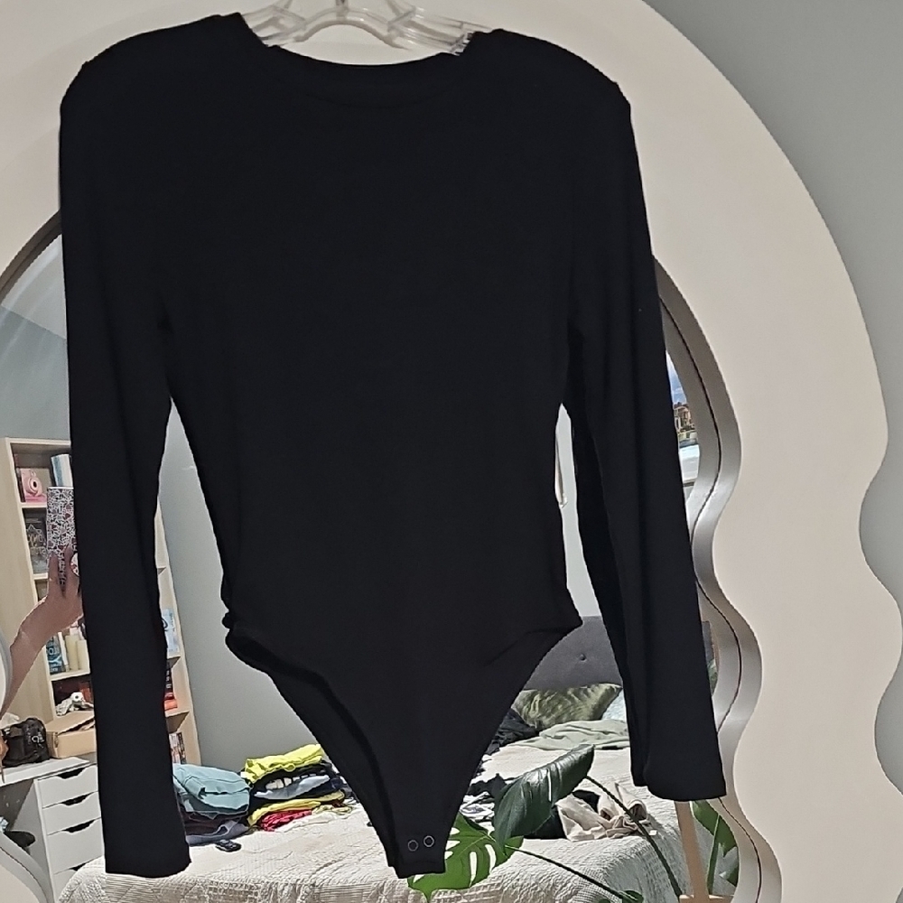 Black Long Sleeve Bodysuit